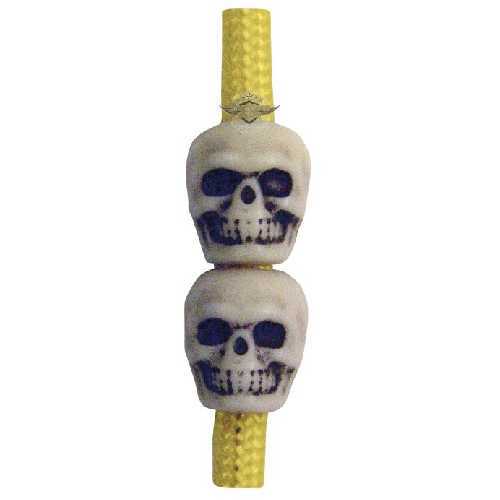Skull Beads, Antique Ivory 50 Pack