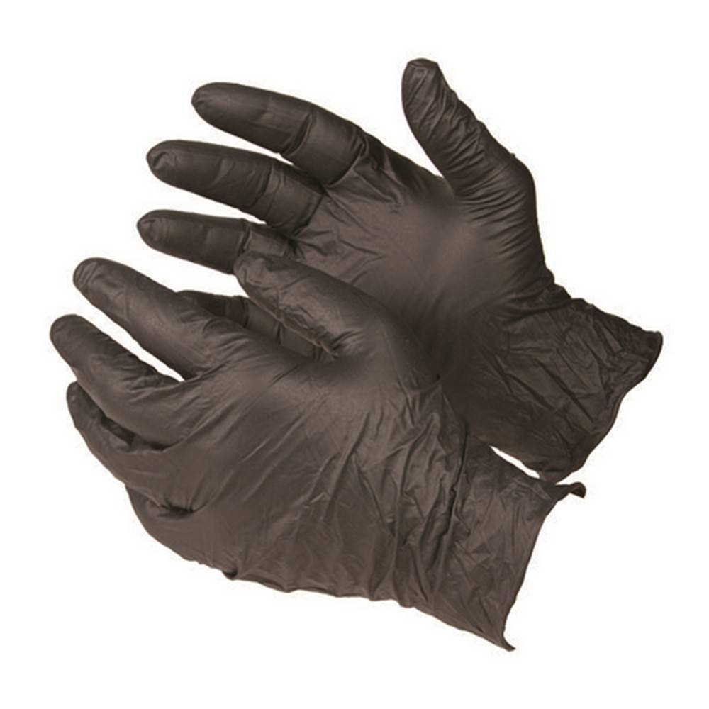 Forensics Source Black Powder Free Nitrile Gloves 100 qty.