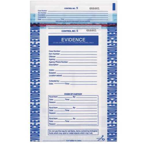 Forensics Source Evidence Sec Bags 9X12 (100)