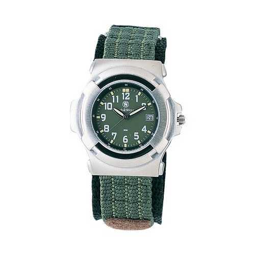 Smith & Wesson Men's Field Watch - Nylon Strap, Olive Drab