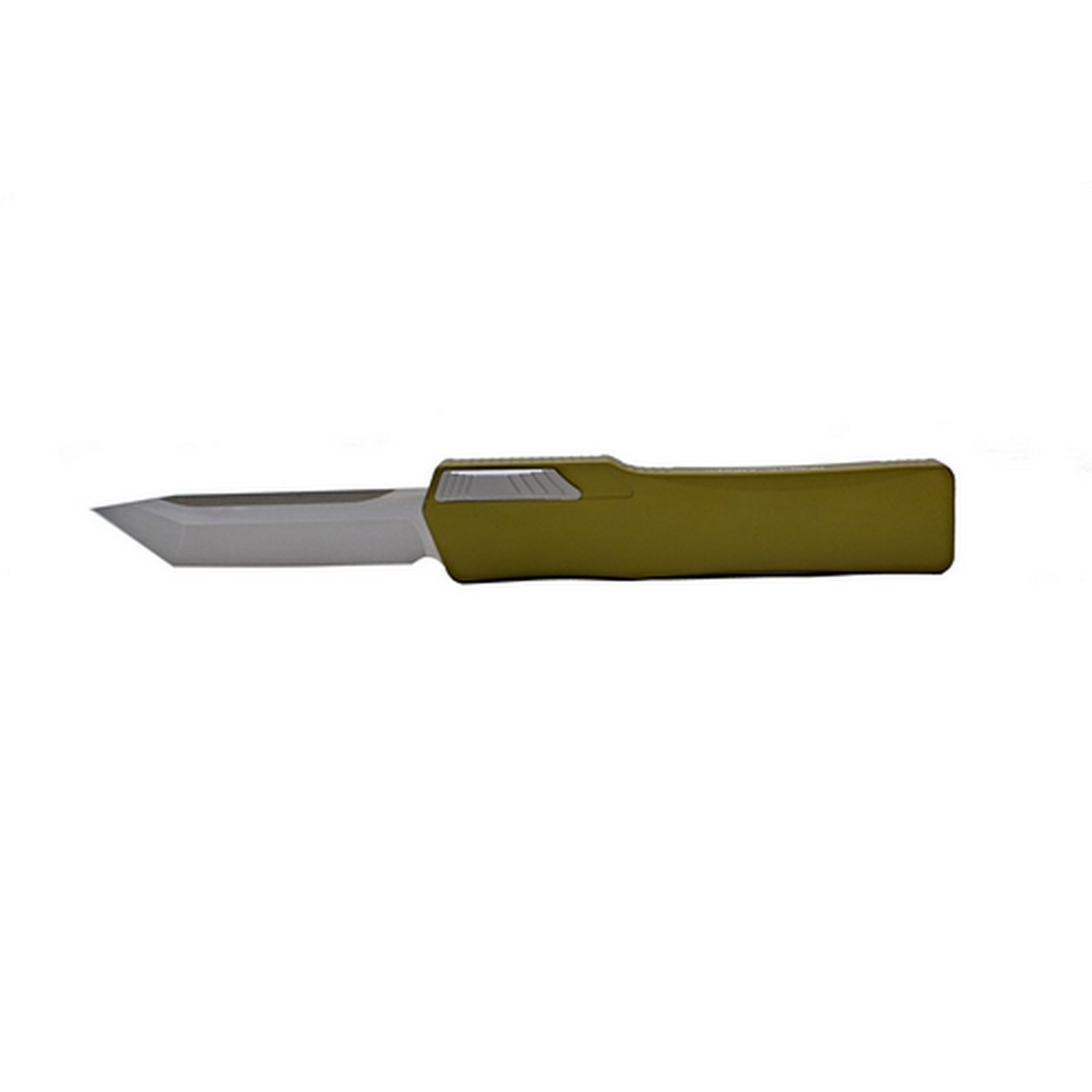 Heretic Knives Cleric Tanto OTF Automatic Knife OD Green