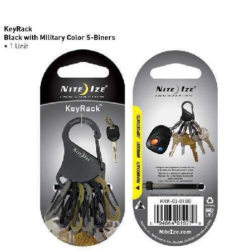 Key Rack - Black W/Military Sbp0