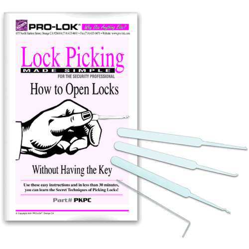 Basic Lock Picking Manual by Pro-Lok