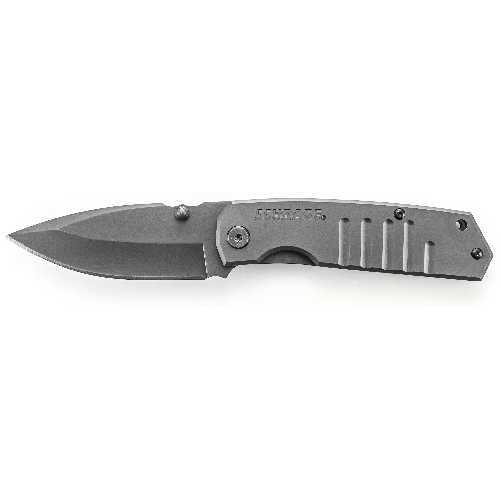 Schrade Frame Lock 9Cr18Mov Titanium Coated Drop Point Blade With Ambidextrous Thumb Knobs Titanium