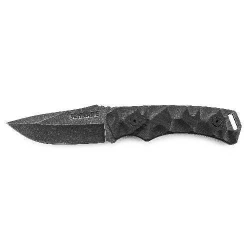 Schrade Fixed Blade 8Cr13 High Carbon Stainless Steel Stone Wash Drop Point Blade Full Tang Scallop