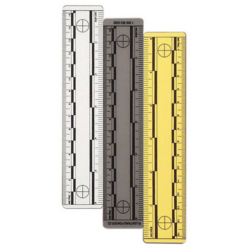 Forensics Source Ruler, 6" Yellow, Pack Of 10