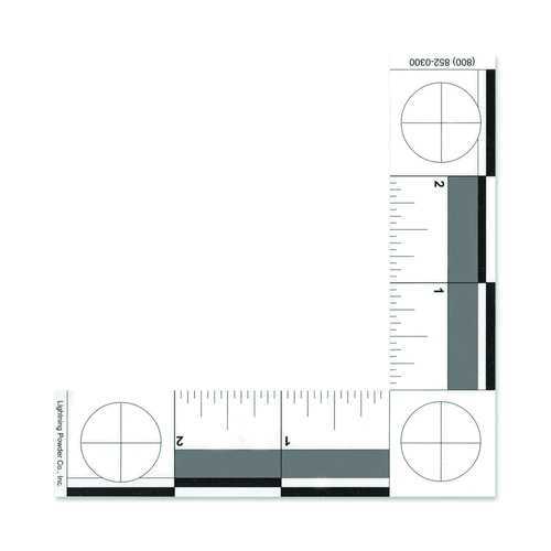 Forensics Source Inch "L" Shaped Scale, Black A