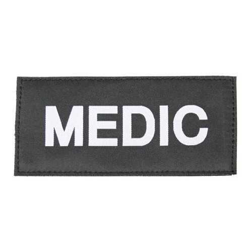 Medic Patch (White On Black)