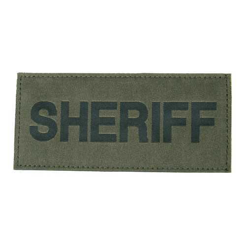 Sheriff Patch (Black On Green)