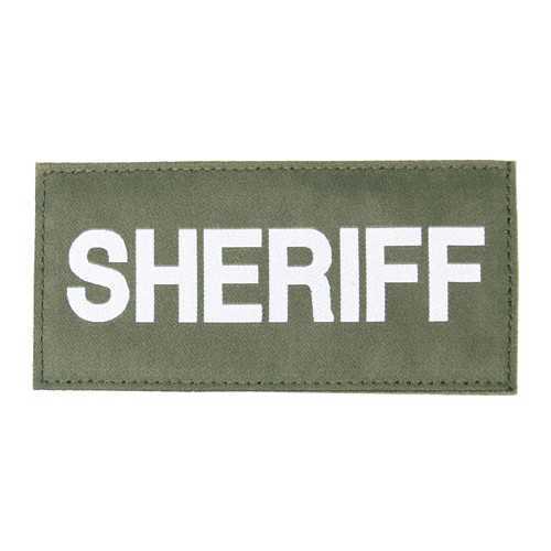 Sheriff Patch (White On Green)