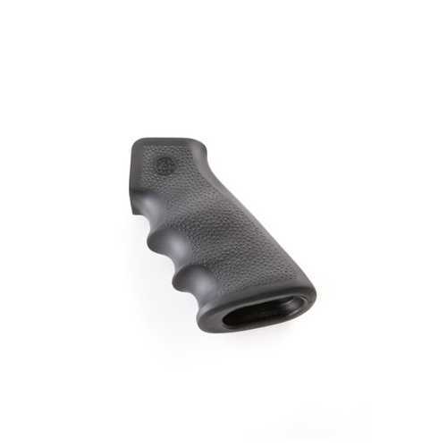 AR-15 or M-16 Over Molded Rubber Grip with Finger Grooves Black