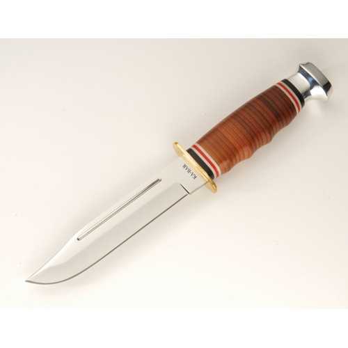 KA-BAR Marine Hunter-STacticalked Leather Knife