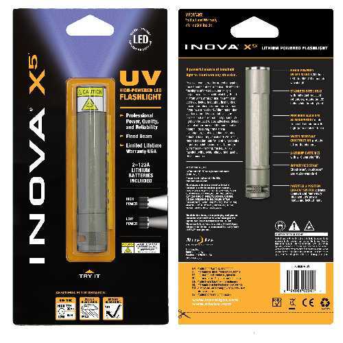 X5 Flashlight-Titanium-Uv-Hp